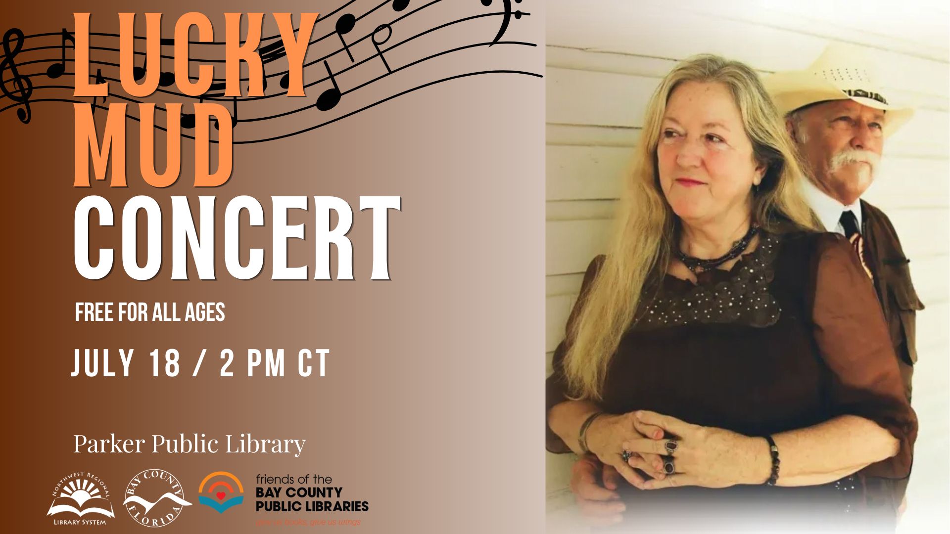 Lucky Mud Concert at the Parker Public Library
